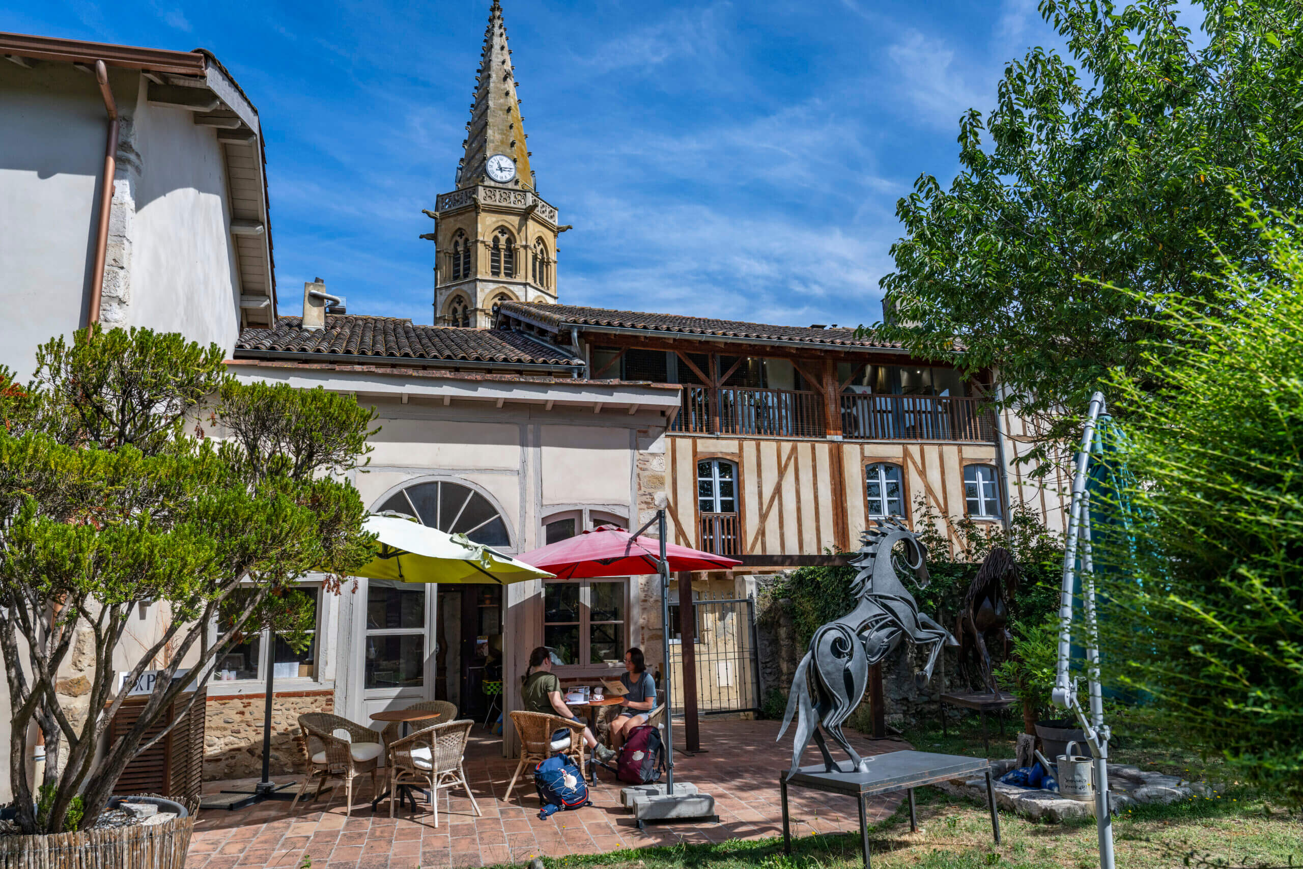 Cafe Jardin du Grand Presbytère Martres Tolosane ©AFCC JJGelbart