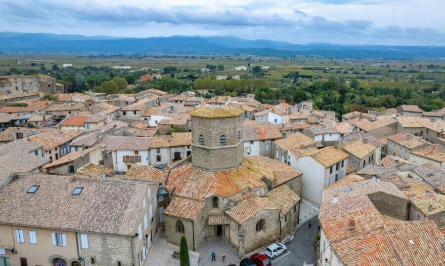 Vue aérienne Rieux-Minervois ©AFCC