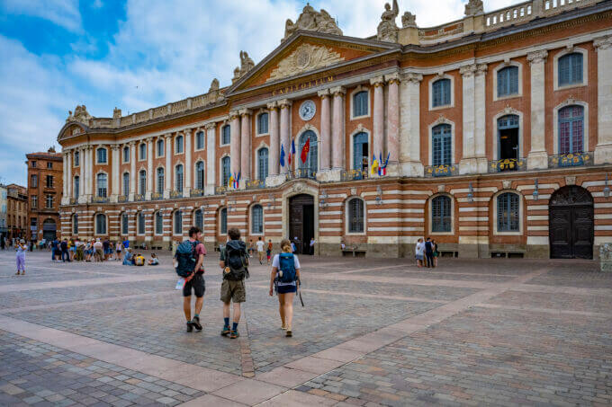 Marcheurs, place du Capitole, Toulouse